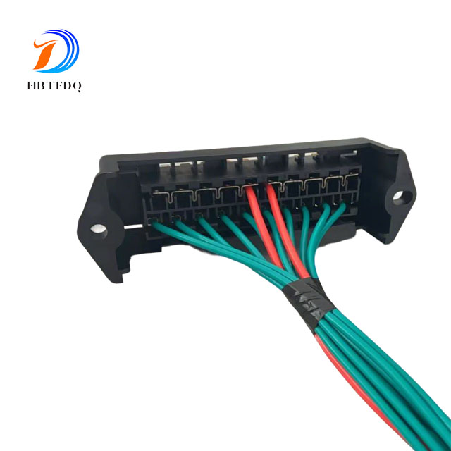 Excavator Parts Fuse Box With Wiring Harness 10 way